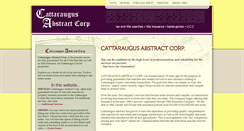 Desktop Screenshot of cattaraugusabstract.com