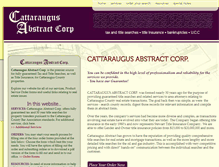 Tablet Screenshot of cattaraugusabstract.com